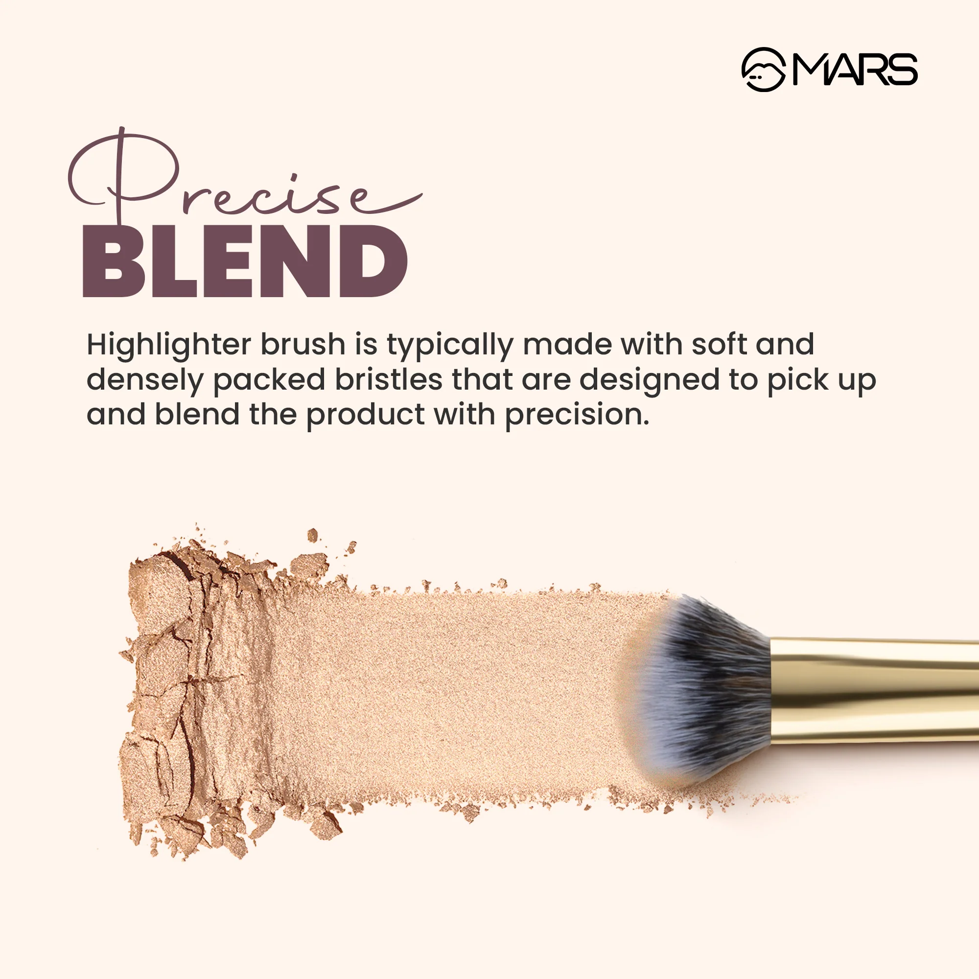 Artist's Arsenal Brush | Dense Highlighter Brush - Image 4